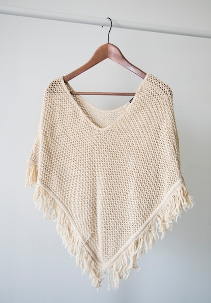Knitted Poncho Top